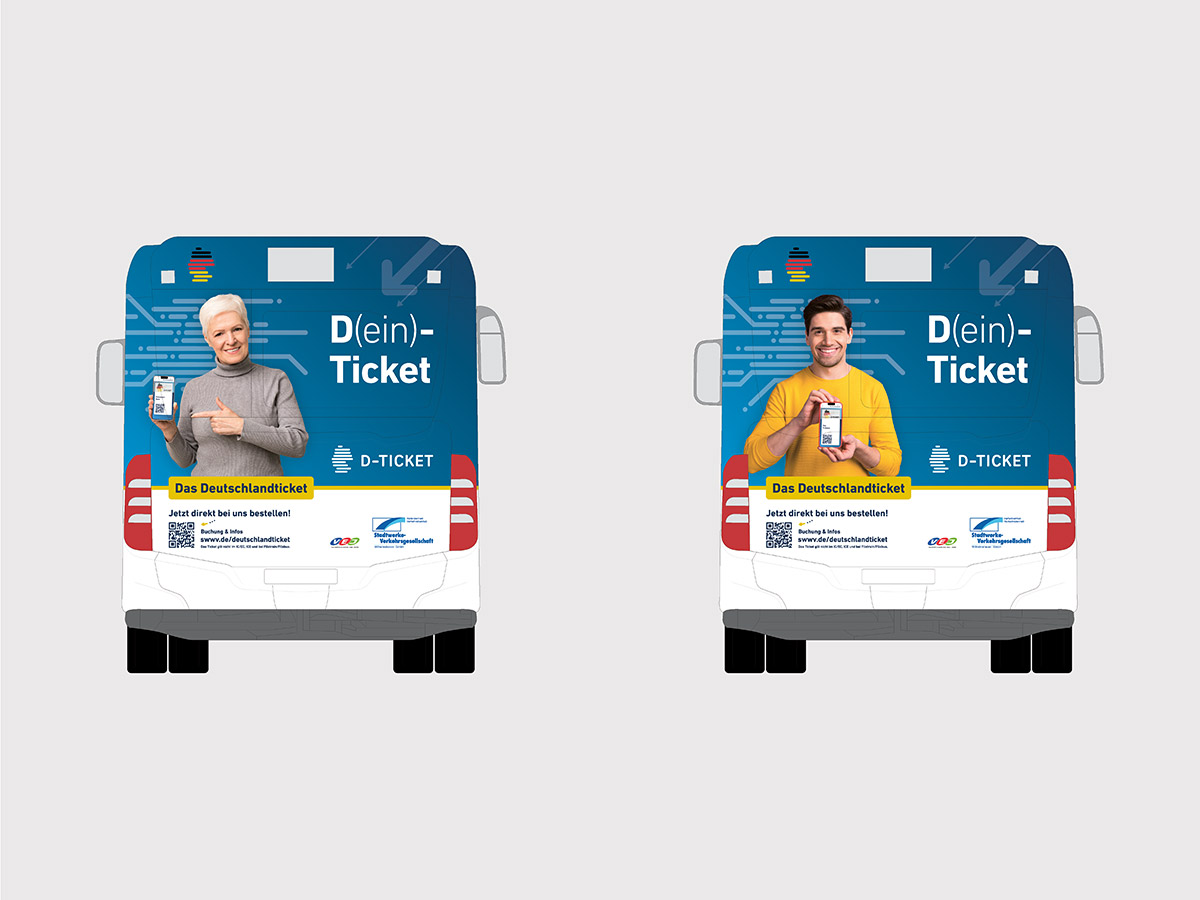 SWWV Kampagne Deutschlandticket Busbeklebung